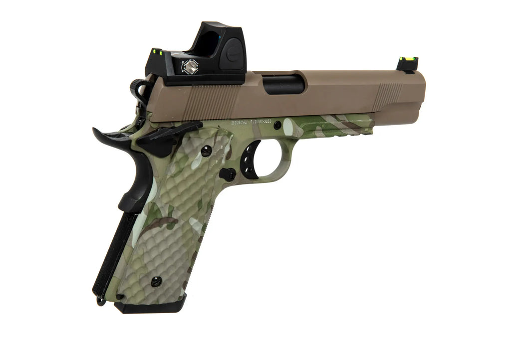 RAVEN MEU Railed BDS Pistol Replika (GG) - Camo/Tan