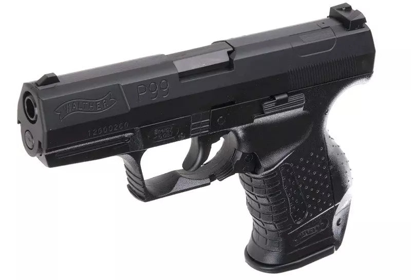 Spring-loaded replica of the Walther P99 pistol