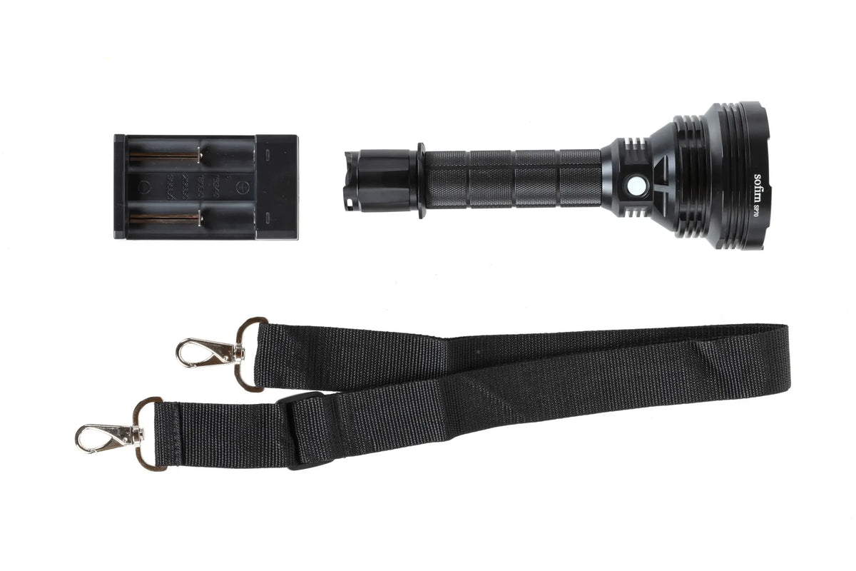 Sofirn SP70 torch with batteries Black