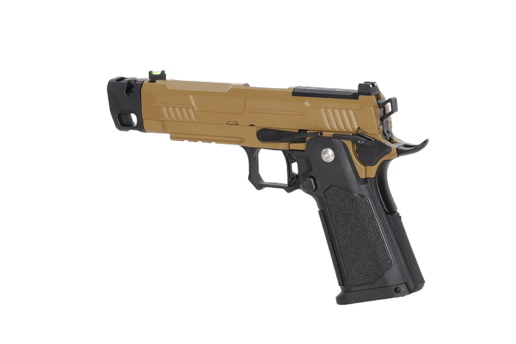 Arcturus Hi-Capa Vanguard 4.3" GBB Pistol (Optics Ready/Compensator) - Half-Tan