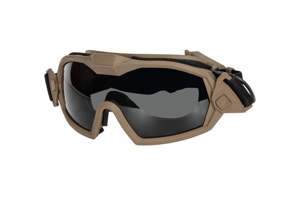 Tactical Goggles with Fan - Tan