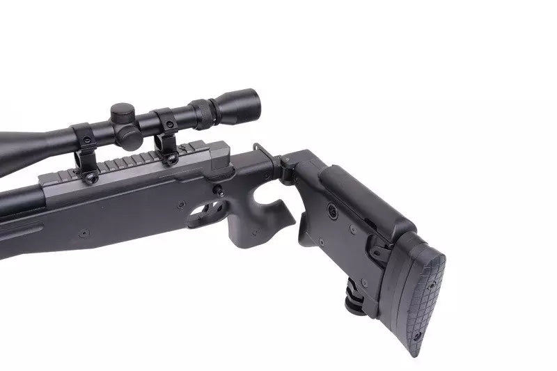 MB08A sniper rifle replica - with scope and bipod - black