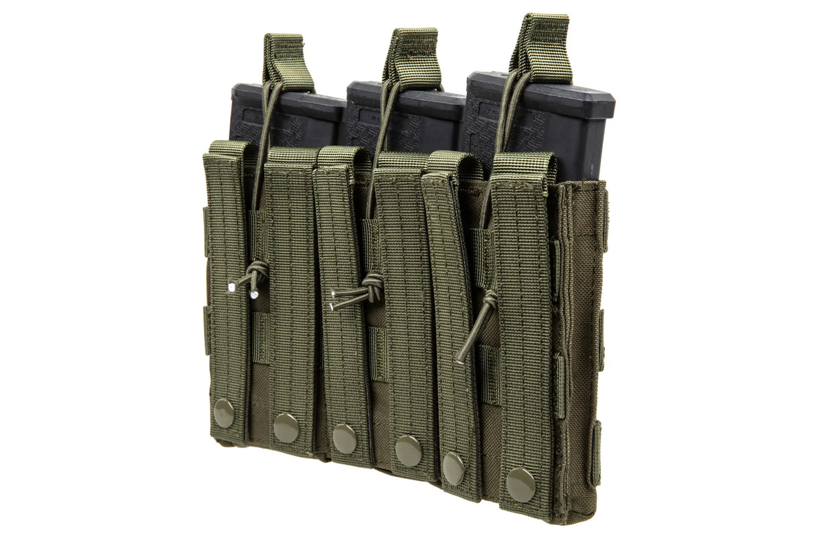 Triple open type loader for M4/M16 magazines Specna Arms Olive