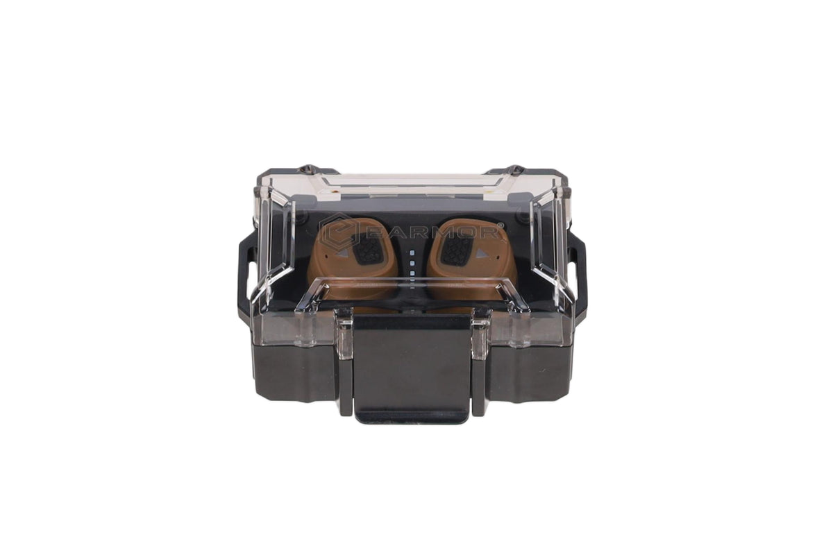 Earmor M20T PRO active hearing protectors, Coyote Brown