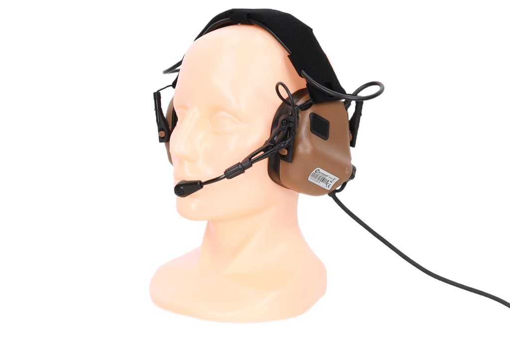 Earmor M32X Plus active hearing protectors – Coyote Brown