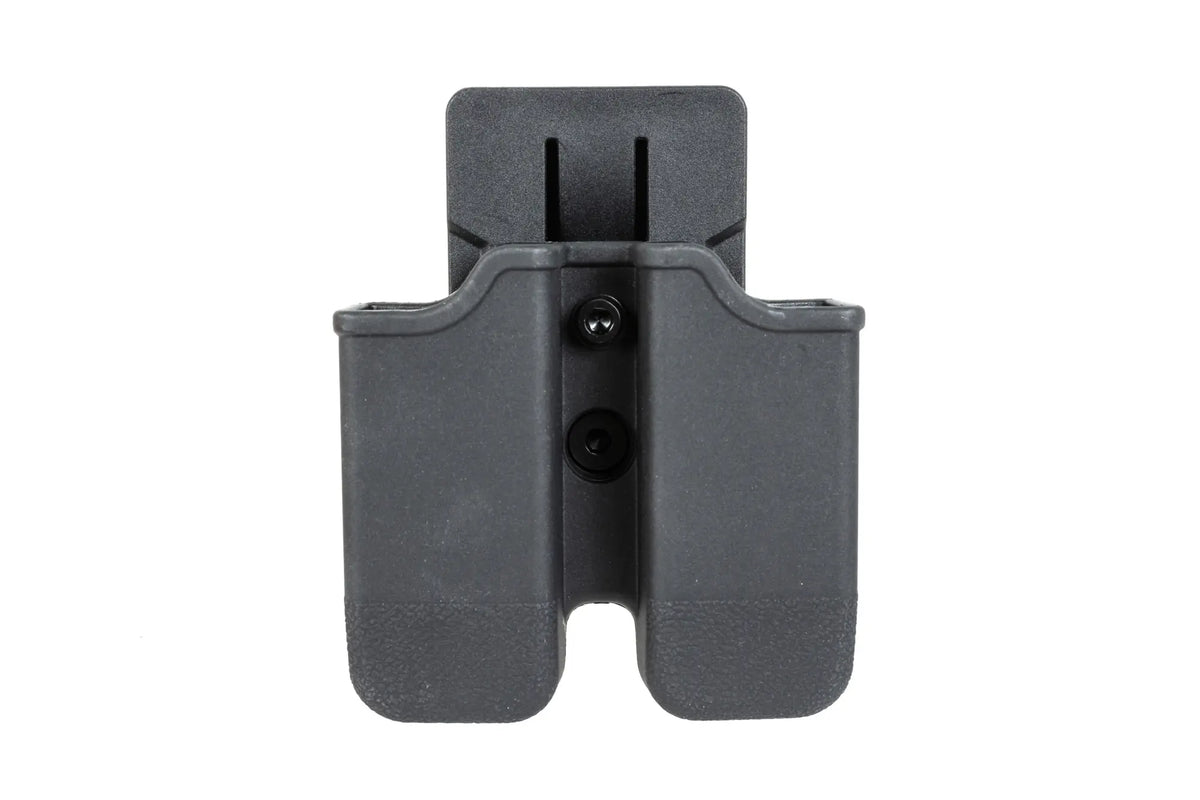 Double pistol magazine pouch - black