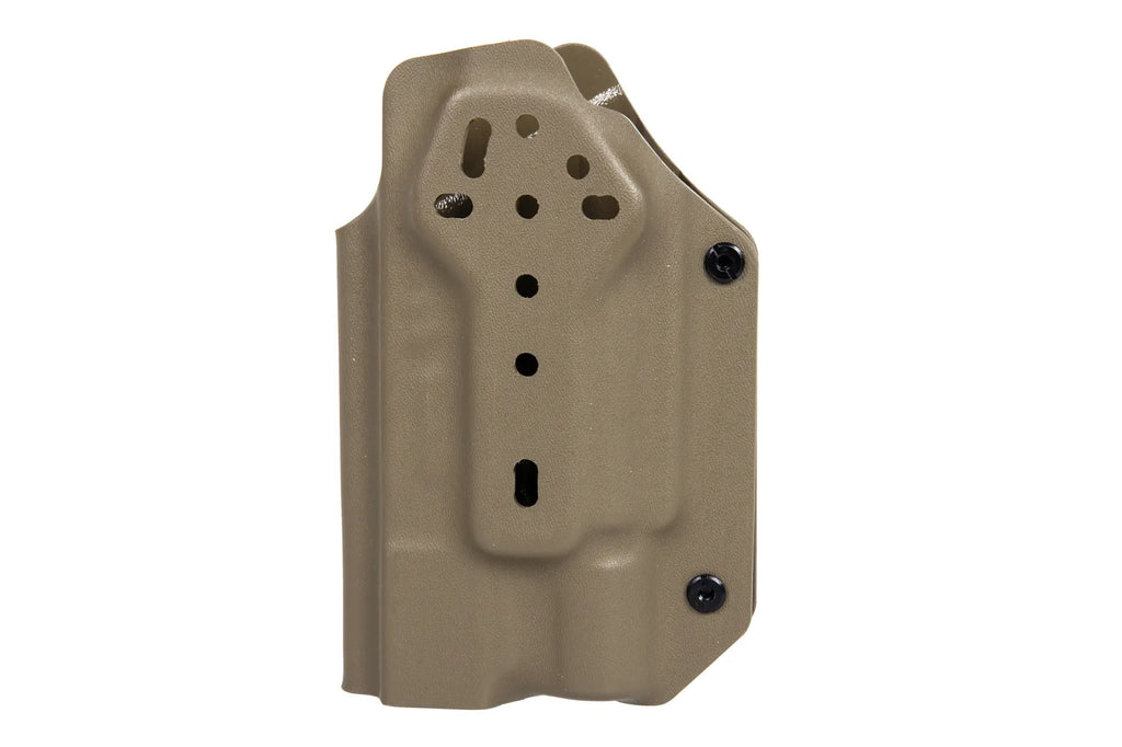 Kydex holster for Glock Primal Gear replicas Tan