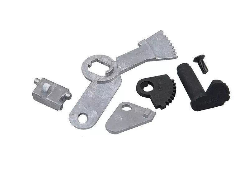 Firing mode selection lever with safety lever for the AK type replicas