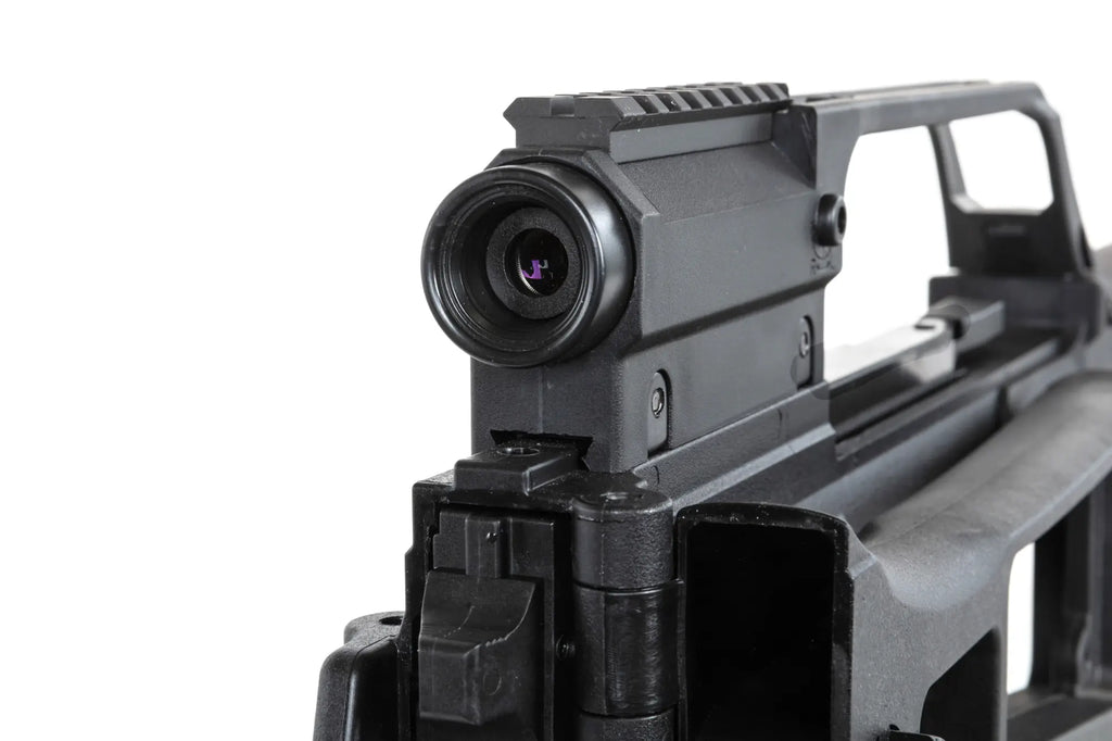 SRC DUAL POWER SR36K COB-301 airsoft carbine with bipod and scope Black