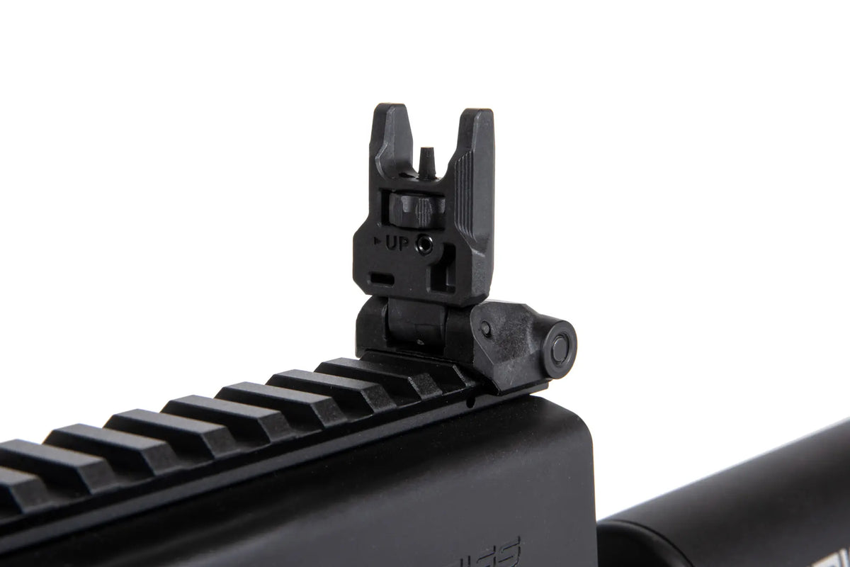 The Krytac Kriss Vector Submachine Airsoft Gun with Mock Suppressor in Black