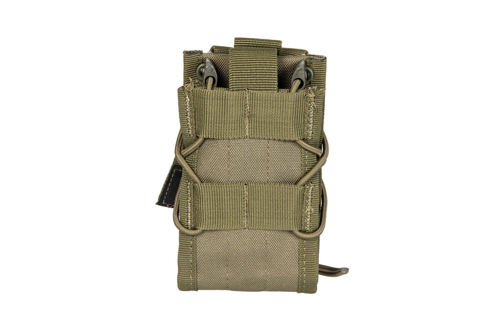 Double shingle-type magazine pouch - olive green