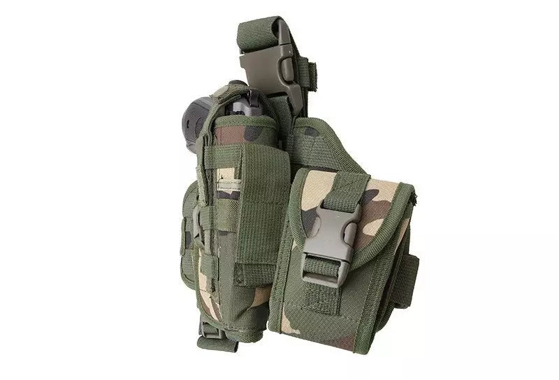 Modular leg panel with holster