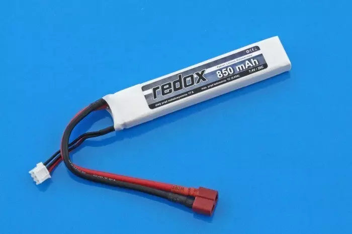 Redox LiPo 850 mAh 7.4V 20C battery