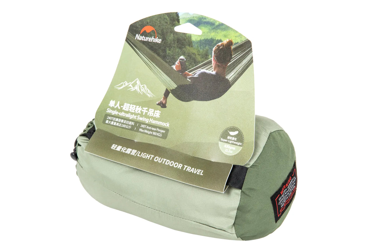 Ultralight Swing Single Upgrade Hammock NH21DC011 Green