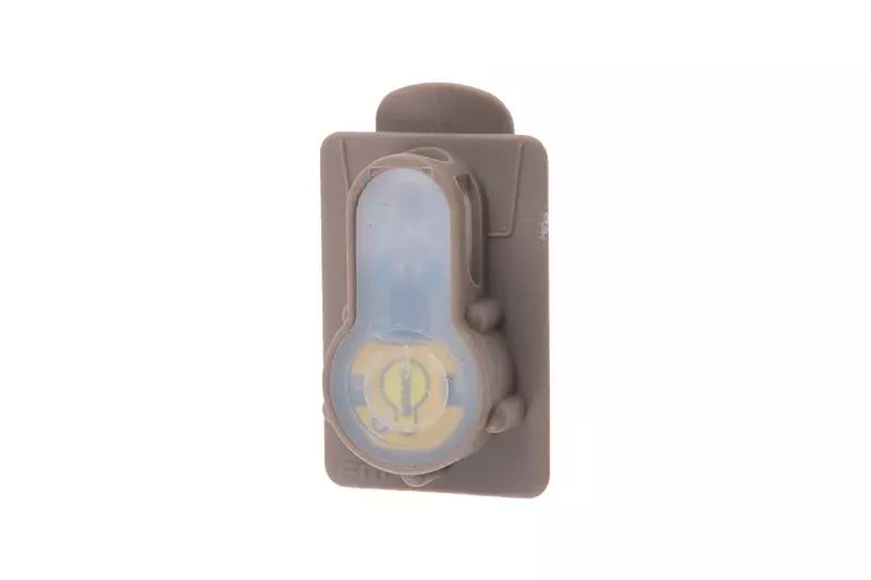 Lightbuck Card Button electronic marker - Dark Earth (orange light)