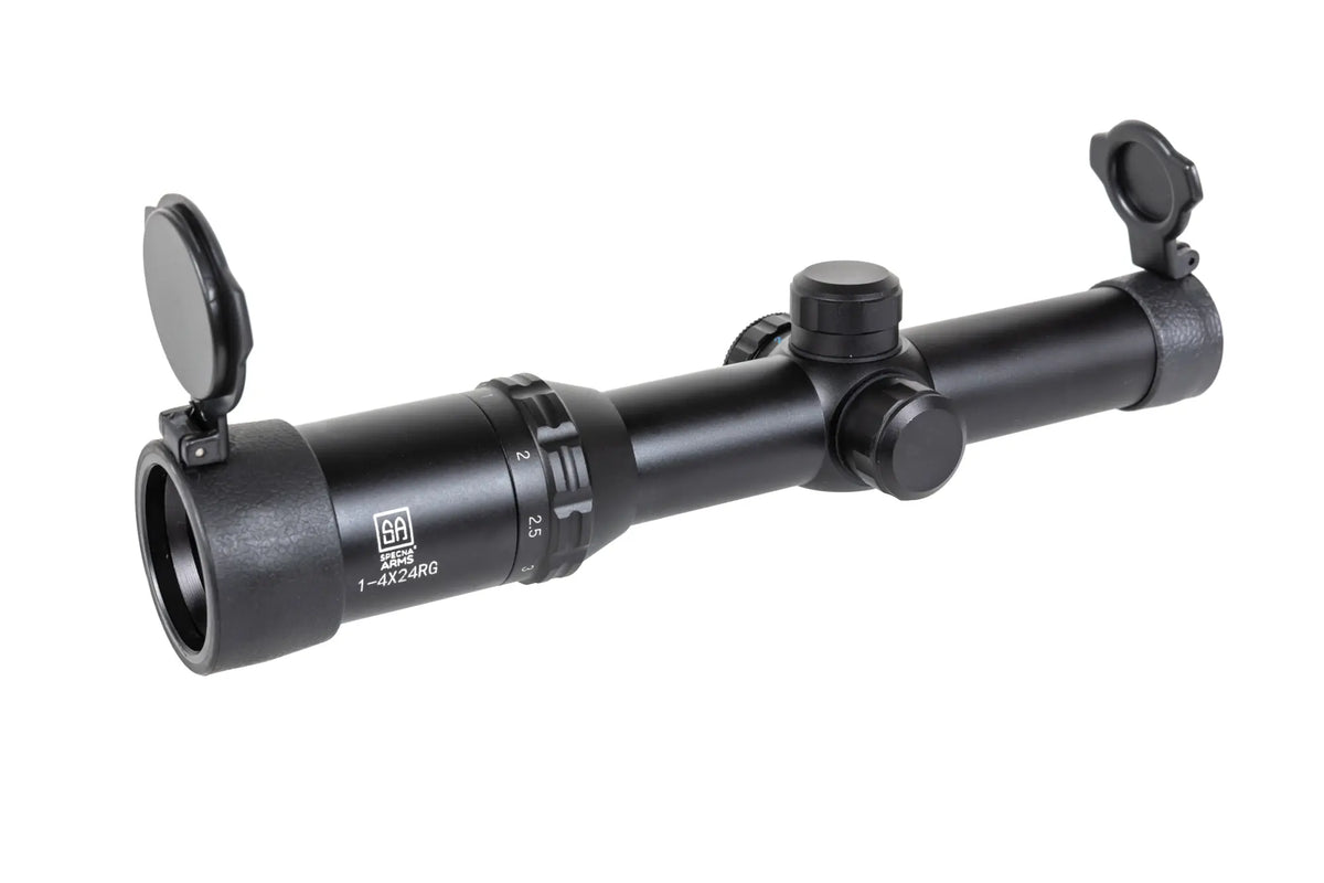 Specna Arms CORE™ Rifle Scope 1-4X24RG Black