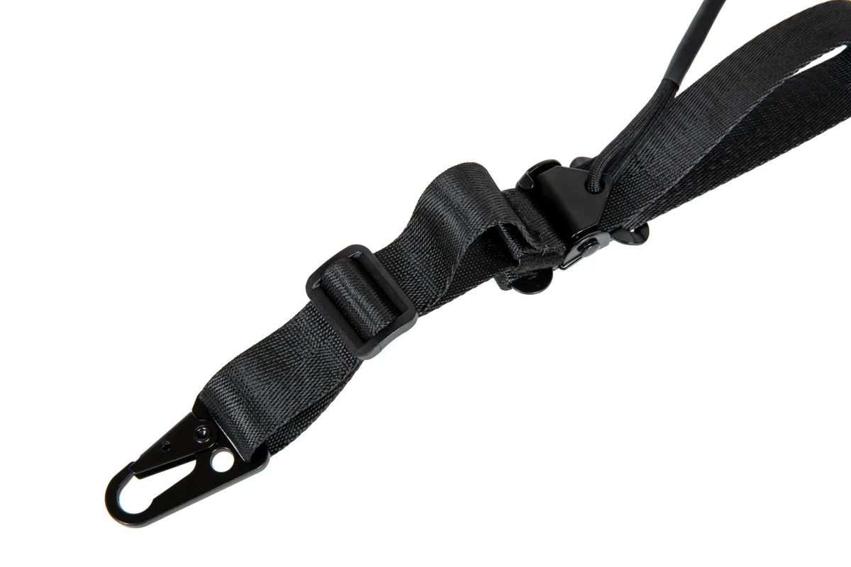 Adjustable 2-point Tactical Sling with Padding - Black
