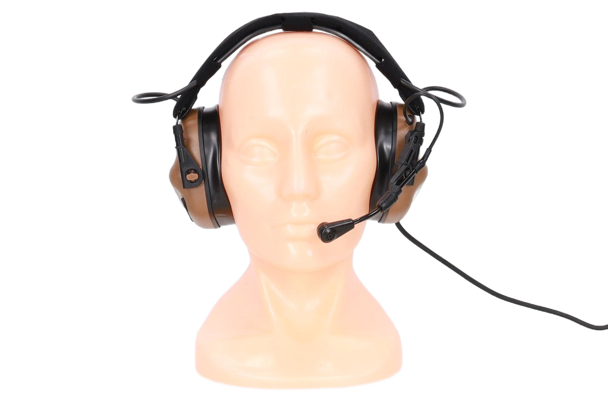 Earmor M32X Plus active hearing protectors – Coyote Brown