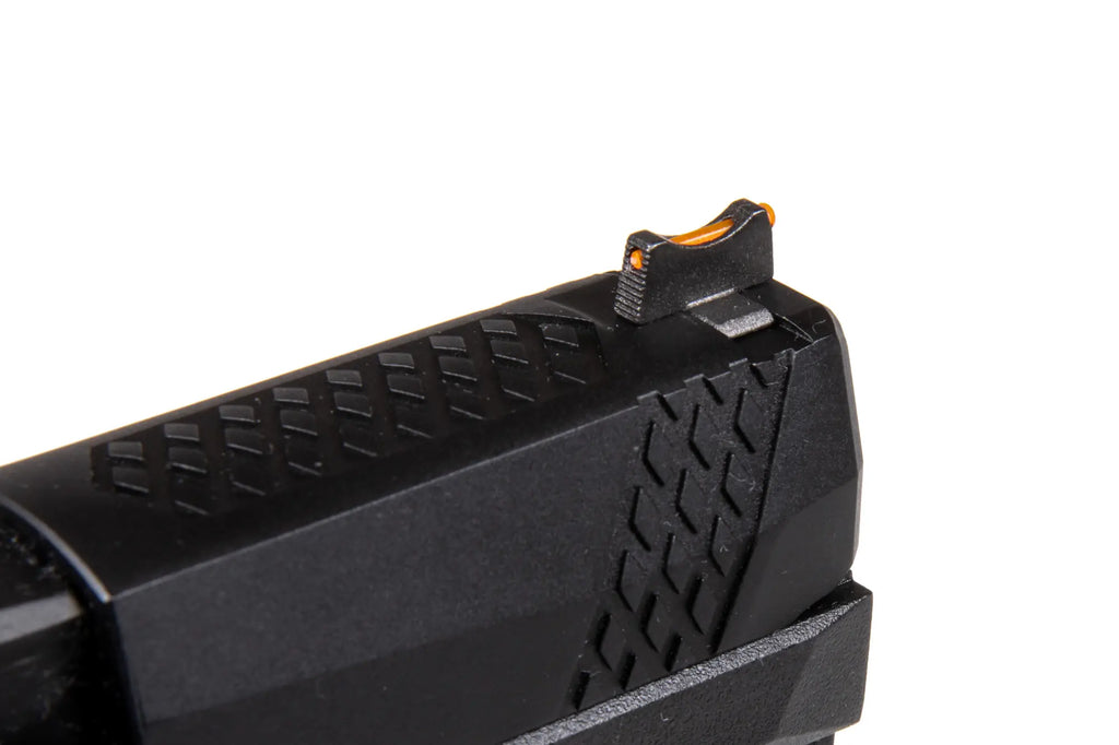WE F18 Compact Green Gas Pistol replica Black
