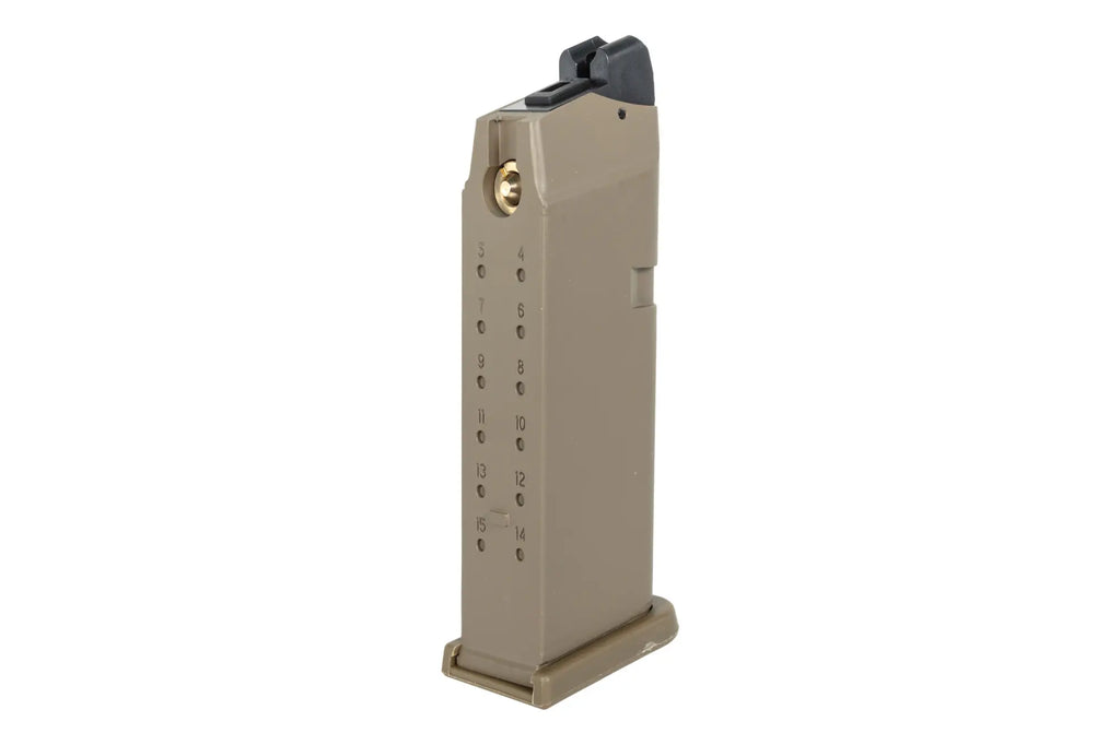 Green gas 20-BB magazine E&C for Glock 19 MA016 Flat Dark Earth replicas