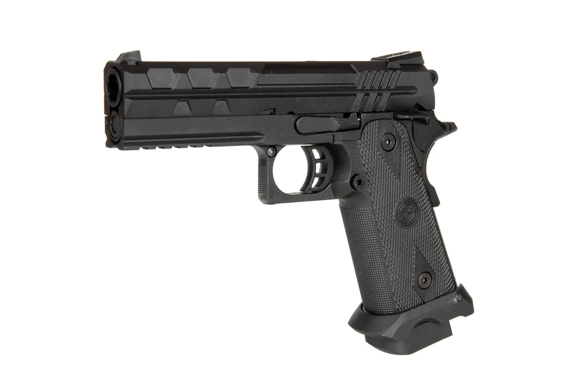 TARTARUS MK I 4.3 Green Gas Pistol Replica - Black"