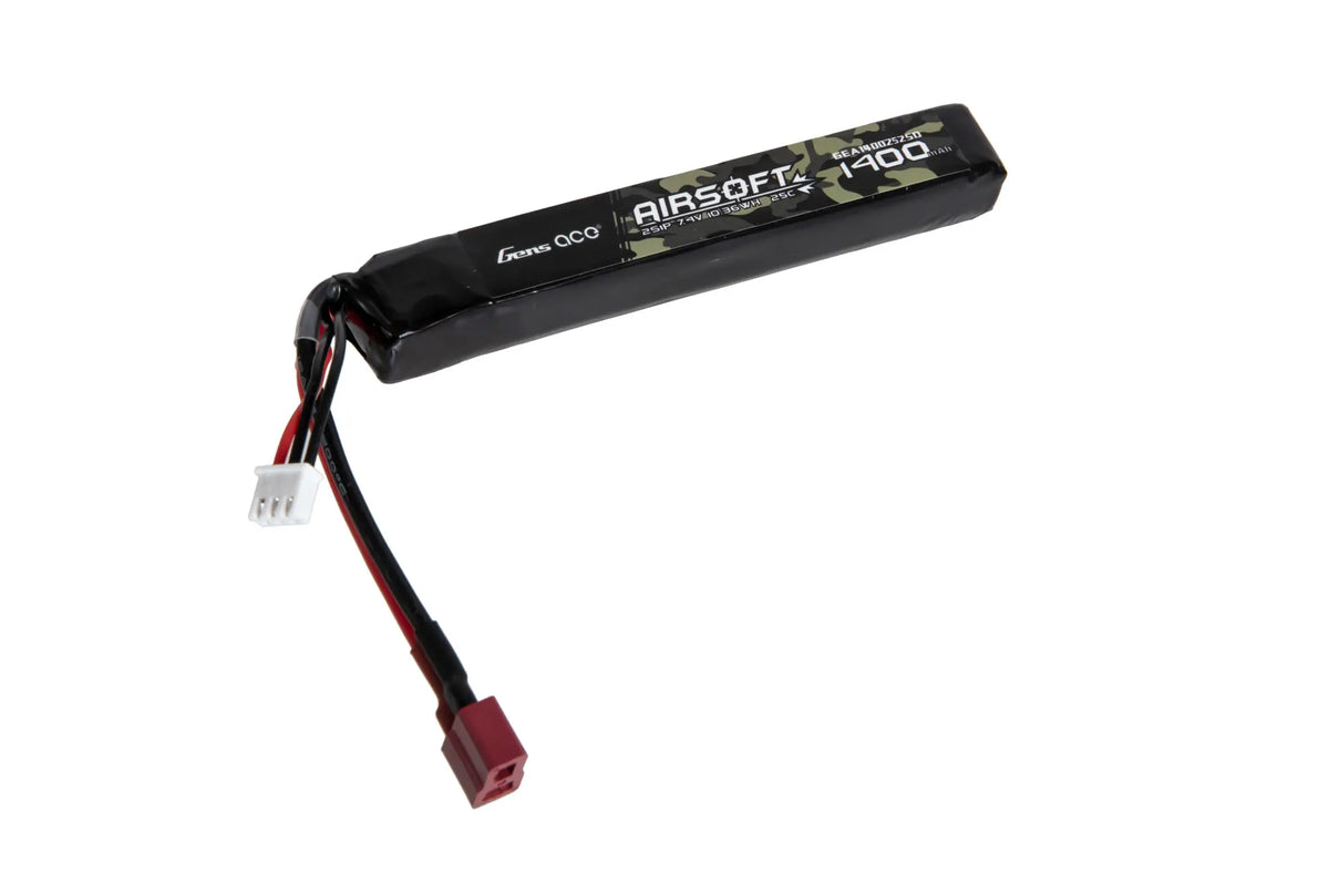 Li-Po Gens ace 25C 1400mAh 2S1P 7.4V battery