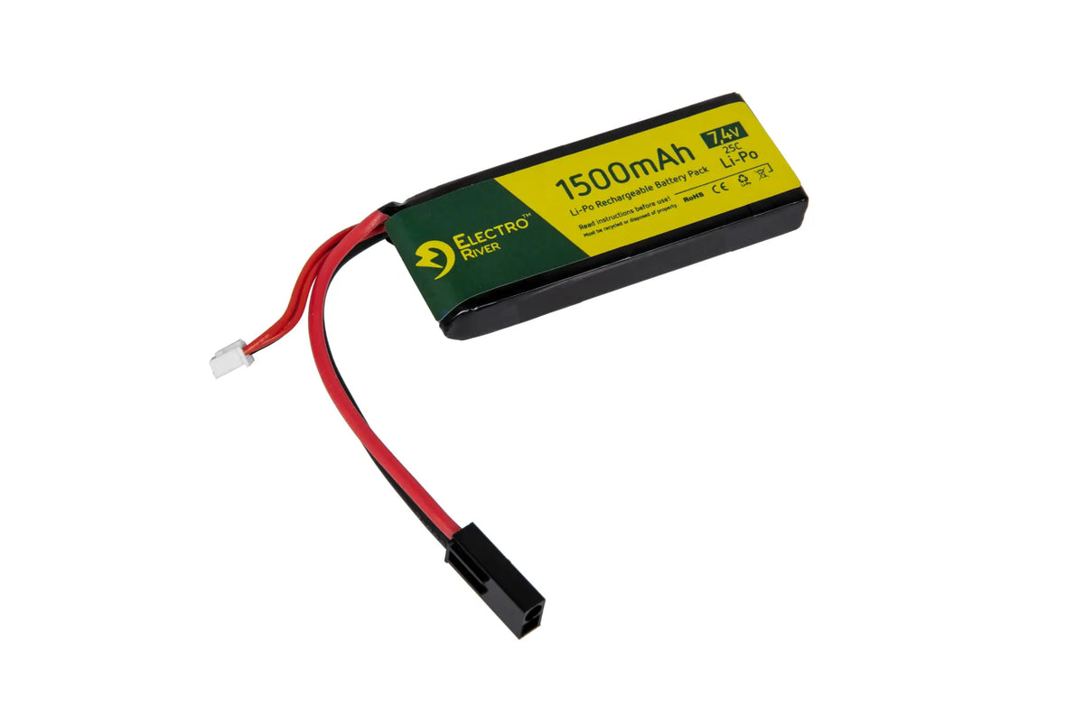 7.4V 1500mAh 20/40C LiPo battery