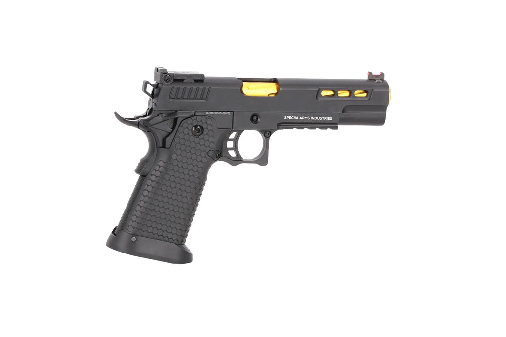 Specna Arms Hi-Capa SA-VGP06 VAPOR GBB Pistol - Black and Gold