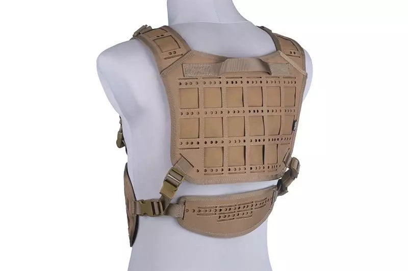 Dynamic Laser-Cut Tactical Vest - Tan