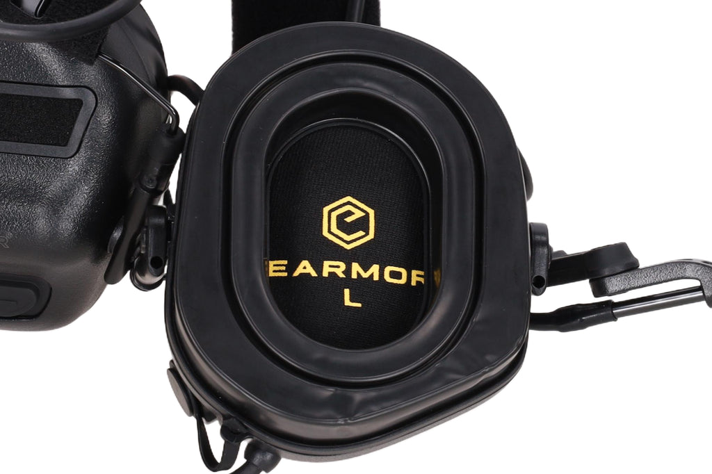 Earmor M32X Plus active hearing protectors – Black