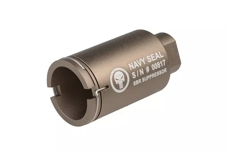 Flash hider / exiting gas concentrator Navy Seal Mini" - Tan"