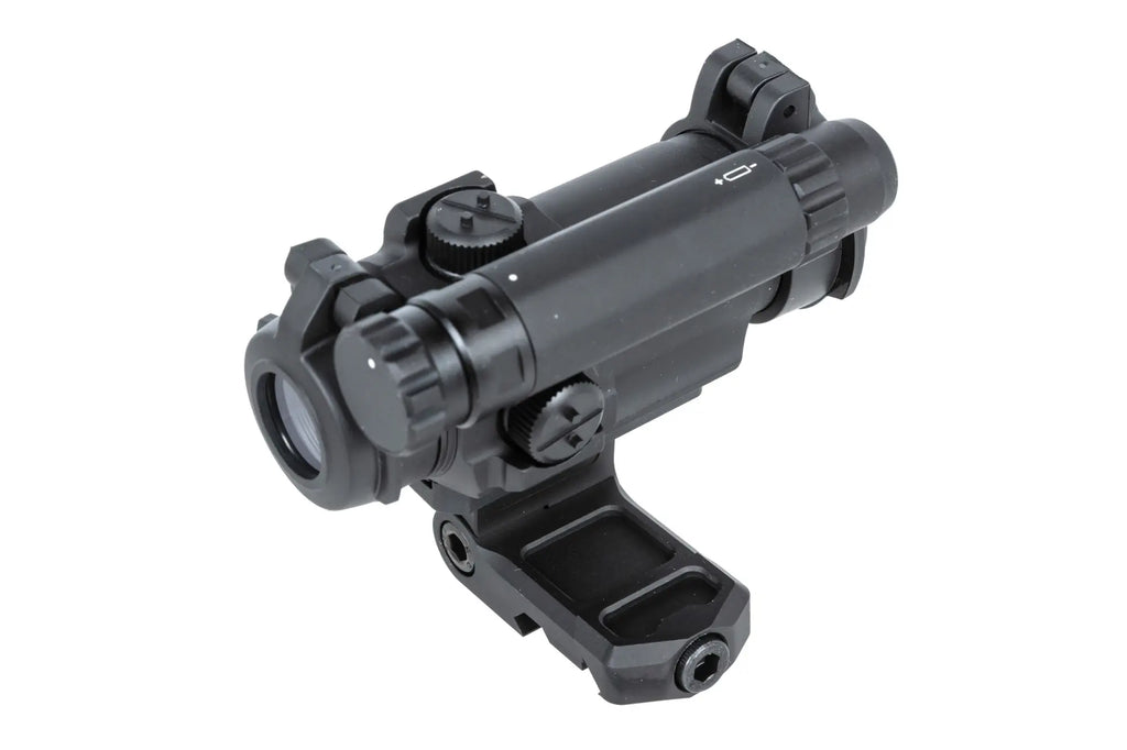 JJ Airsoft M5 red dot sight with adjustable mount Black