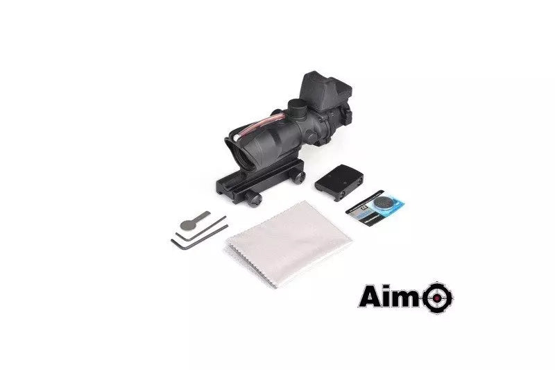4X32C ACOG (Fibre Optics Illumination + RMR Sight) Replica - Black