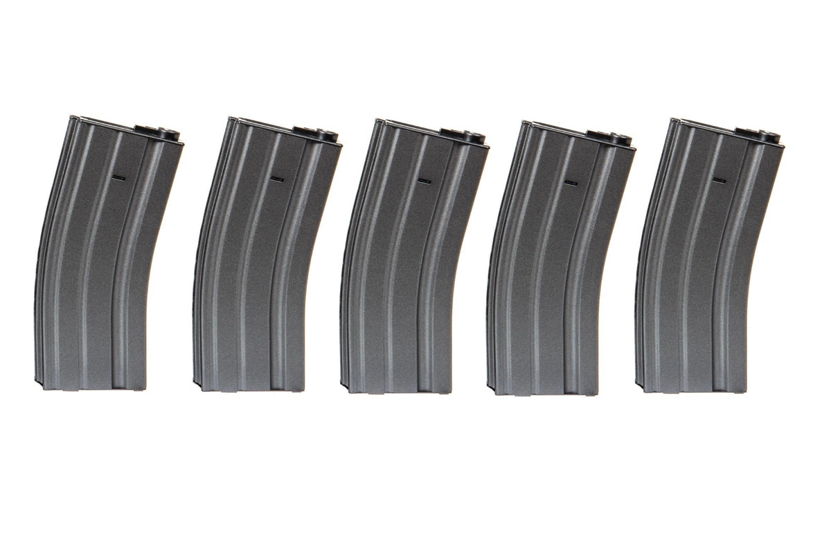 Set of 5 Hi-Cap 300 BB M4/M16 Magazine - Gray