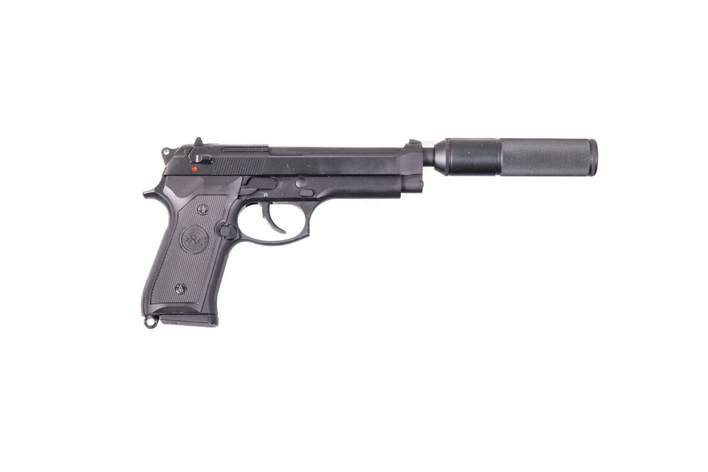 SR92 pistol replica with silencer - black (OUTLET)