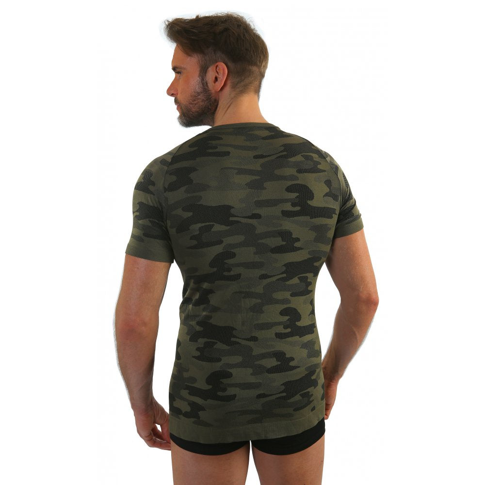 Sesto Senso Thermo Active Moro short sleeve T-shirt Khaki