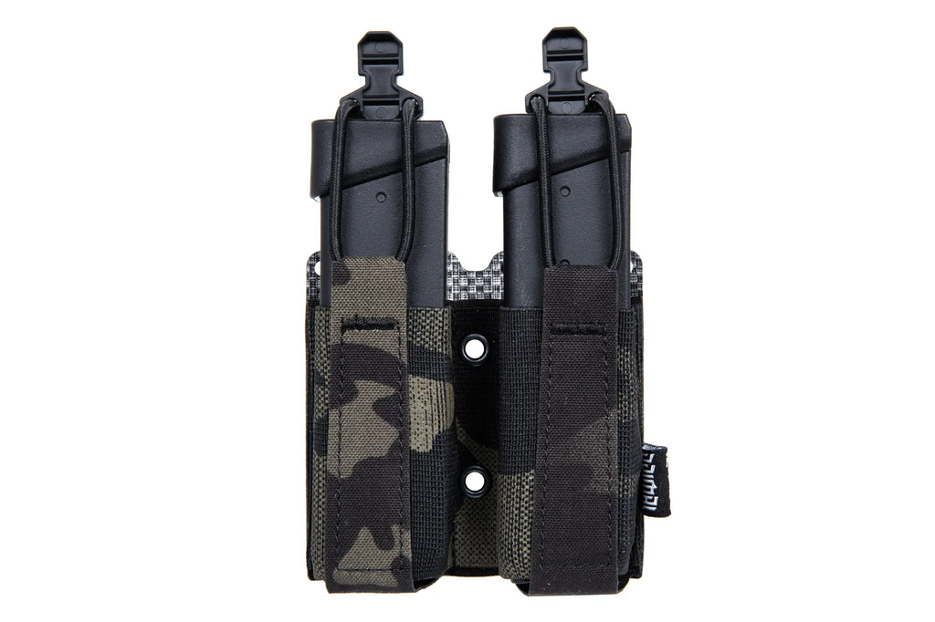 Primal Gear Multicam Black flexible double pistol pouch