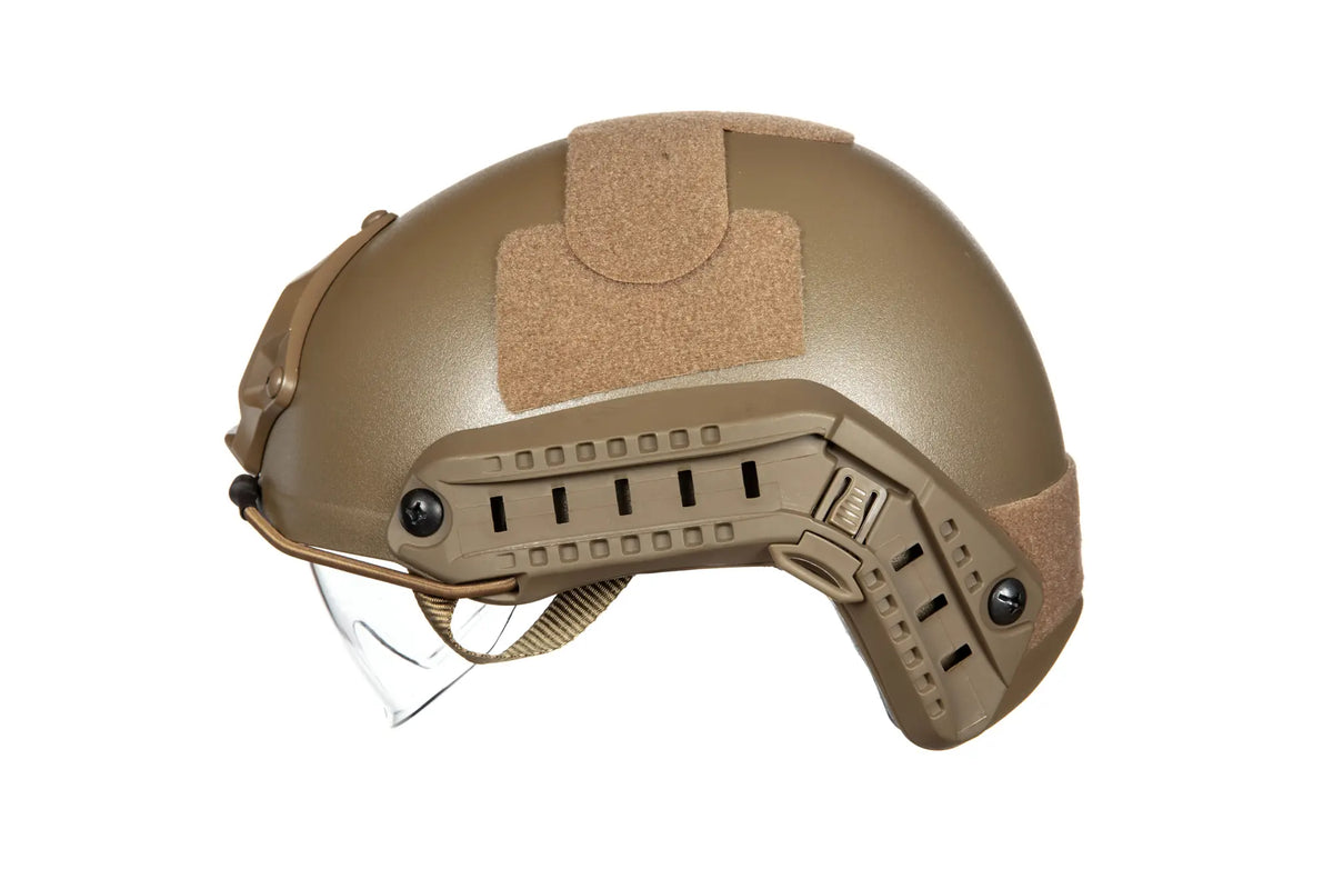 X-Shield MH helmet replica with goggles - Tan