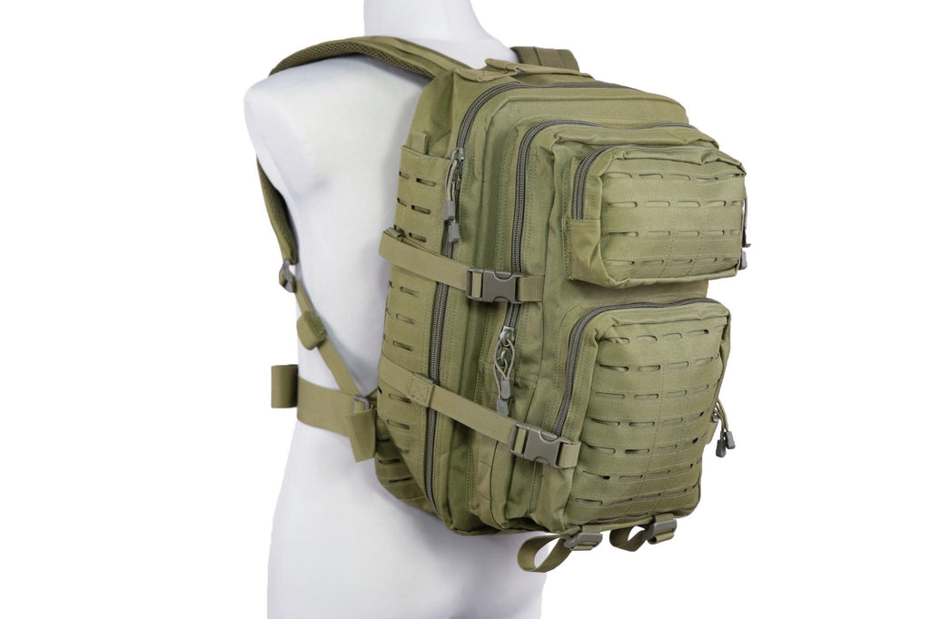 Laser-Cut medium patrol backpack - olive green