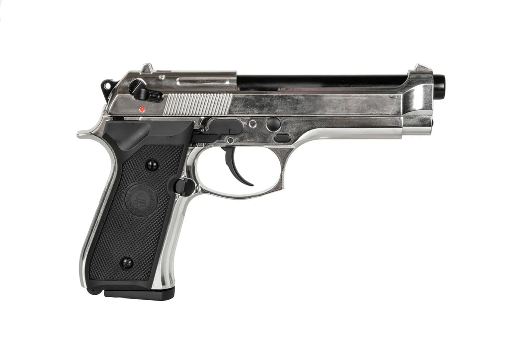 Replica of the Double Bell M92 Silver pistol