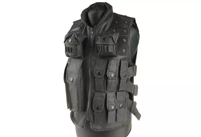 Police tactical vest - black