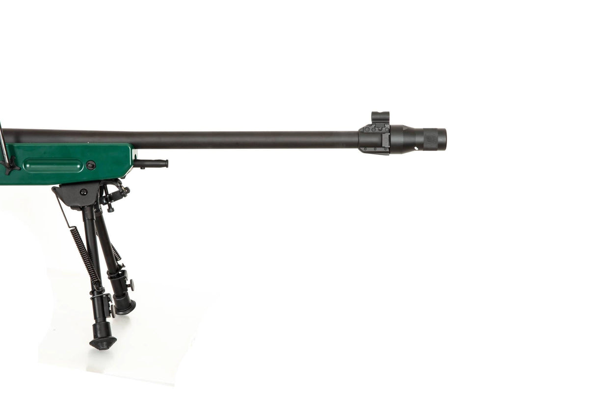SV-98 CORE™ sniper rifle replica with bipod, scope and sound suppressor - russian green