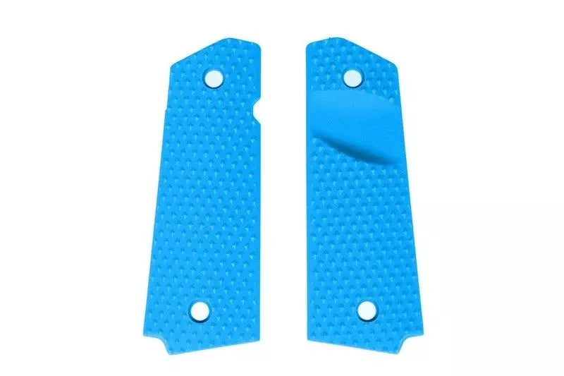 Diamond polymer grip panels for Colt 1911 - blue