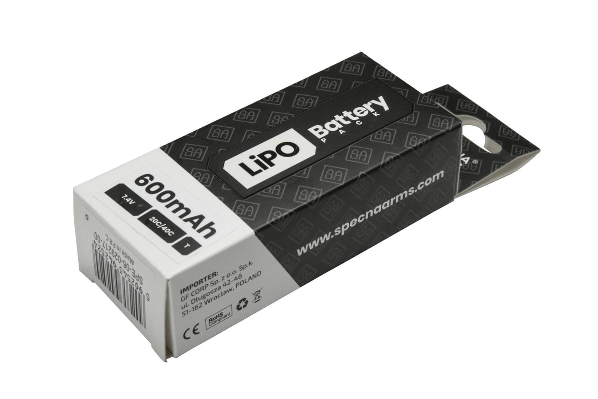 LiPo 7,4V 600mAh 20/40C Battery for PDW – Tamiya mini
