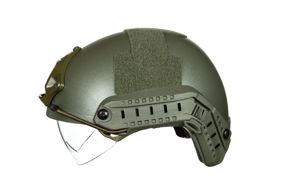 X-Shield MH helmet replica with goggles - Olive