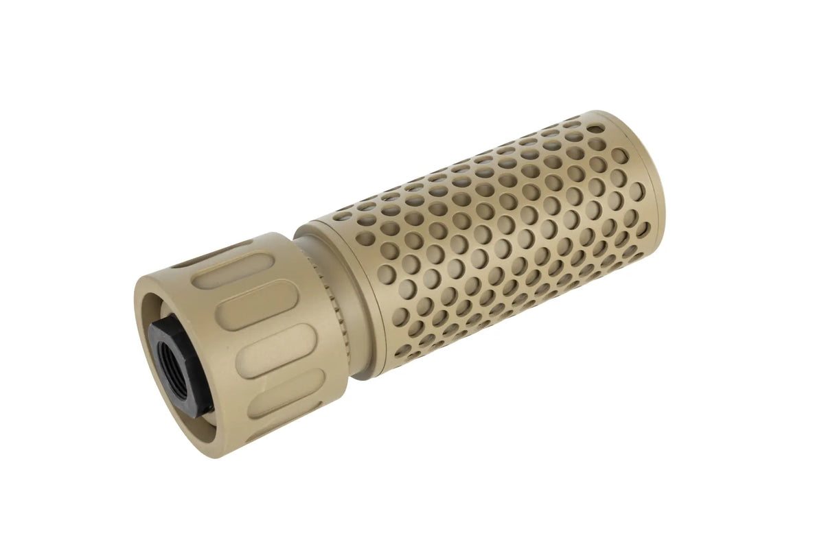 QD CQB 5KU replica sound suppressor kit with QD Tan replica flame suppressor