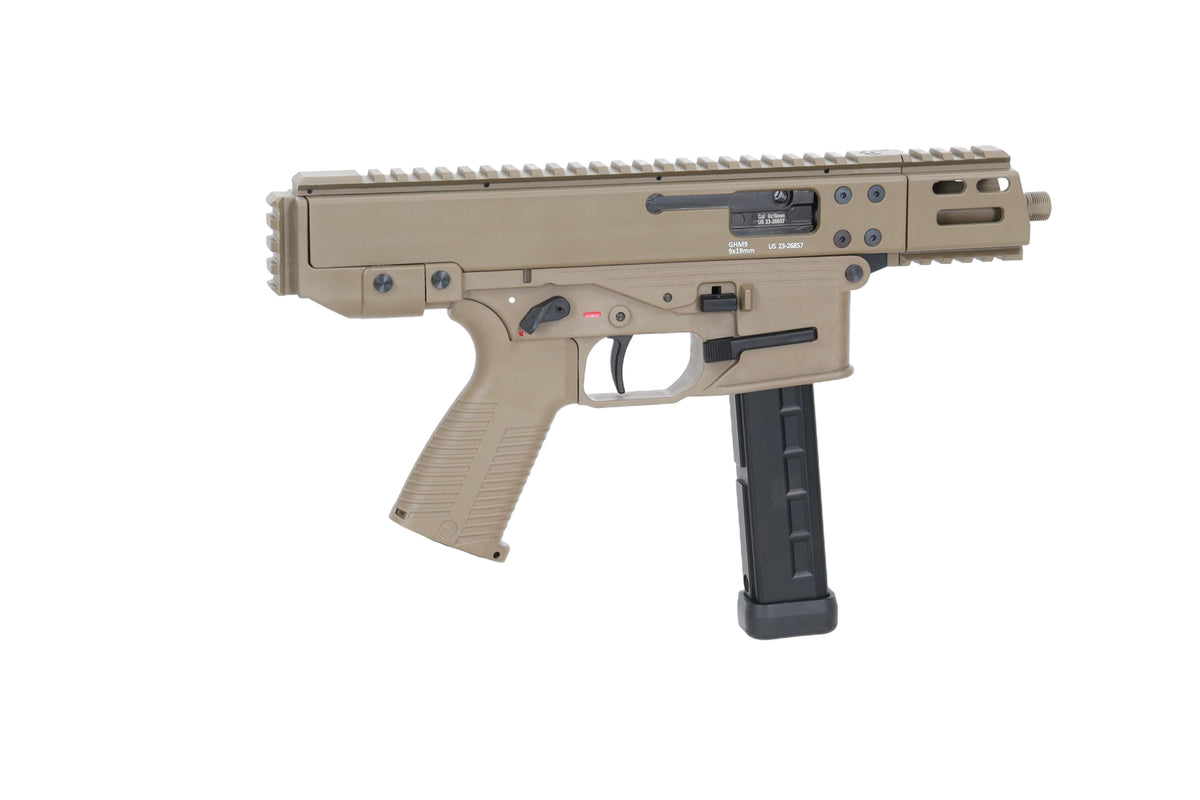 Lambda Defence x B&amp;T GHM9 Gen.2 Tan airsoft machine gun