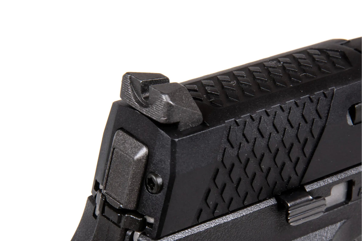 WE F18 Compact Green Gas Pistol replica Black