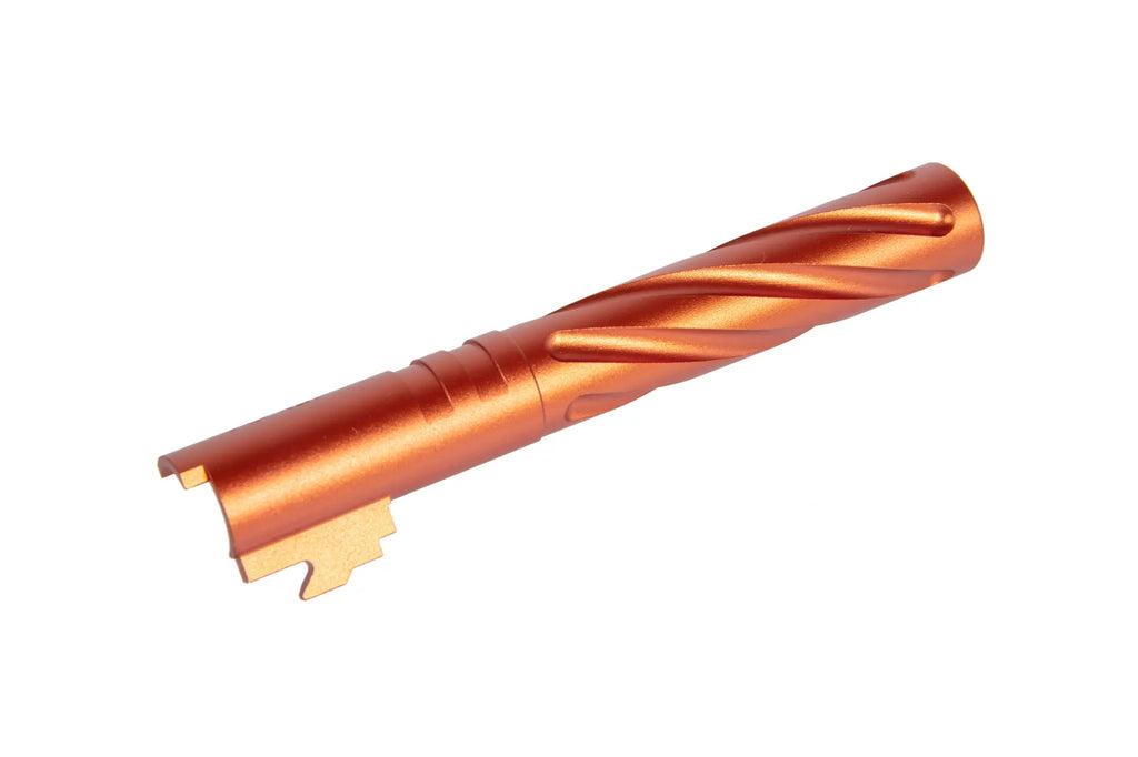 Aluminum outer barrel LA Capa Customs TORNADO for TM Hi-Capa 5.1 replica Orange