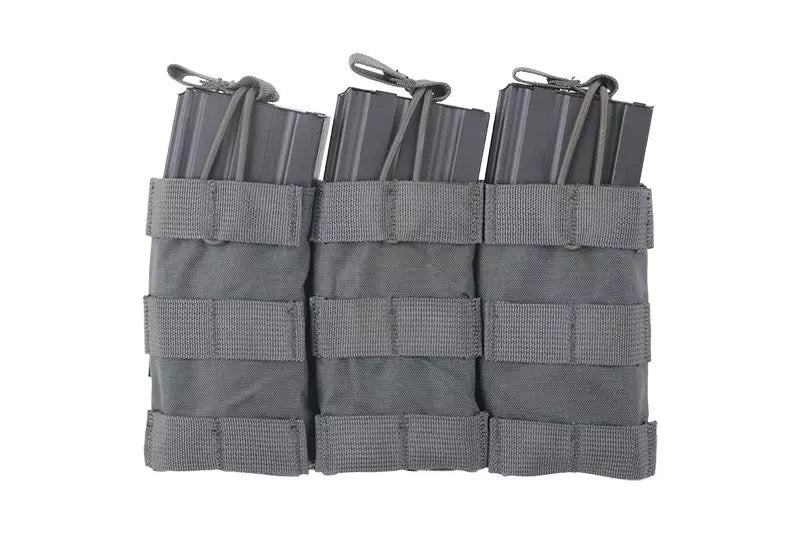 Triple Open Top Pouch for M4/M16 Magazine - foliage green